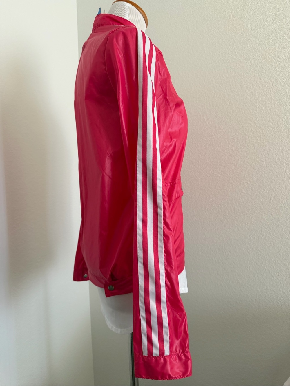 NWT Vintage 2005 Adidas Pink Glossy Breaker Windbreaker Jacket - Picture 9 of 13
